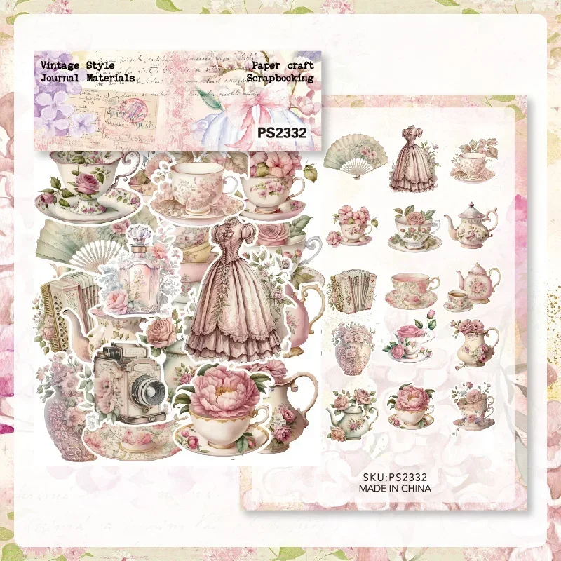 40 Pcs Vintage Literary Easter Series Stickers Scrapbook Handbook DIY Journal Material Decoration Collage Aesthetic Art Stickers cartoon stickers decorative stickers self adhesive stickers paper stickers adhesive stickers roll packaging stickers handbook stickers packaging stickers diy scrapbooking accessories
