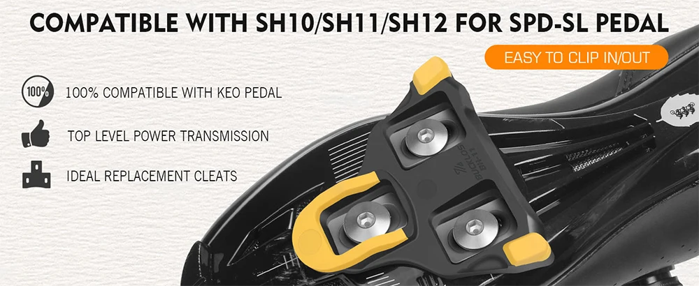 BUCKLOS Fahrrad Selbstsichernde Pedale für Spd Sl System Rennrad Pedal Hochfeste Rennrad Klickpedale für SHIMANO – Detail 15