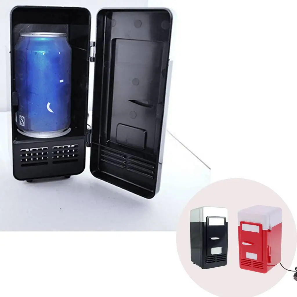 Portable Car Mini USB Fridge Car USB Refrigerator 5V Dual Use Small Car