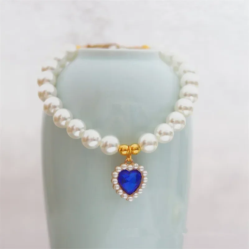 Adjustable Pet Pearl Necklace