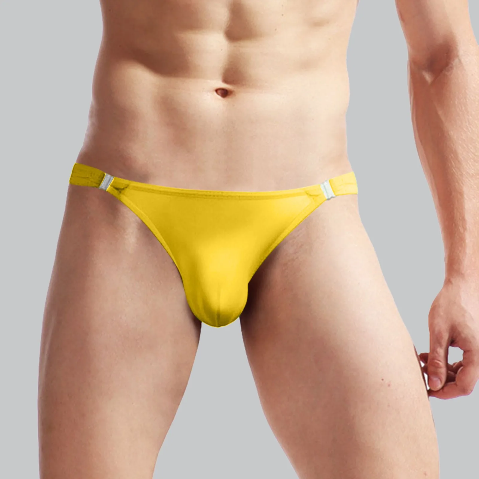 

Solid Color Briefs bulge pouch Men's panties low Waist Underwear casual Ropa interior hombres homewear Cueca Gay Panties 2023