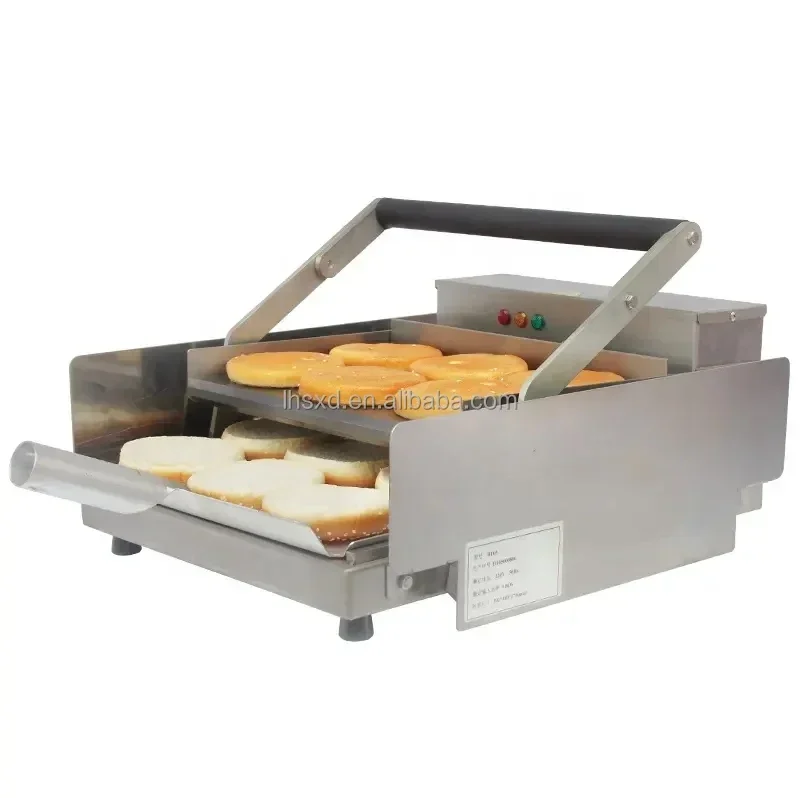 Commercial Stainless Steel Electric Automatic Burger Making Machine Hamburger Burger Bun Maker Machine 4