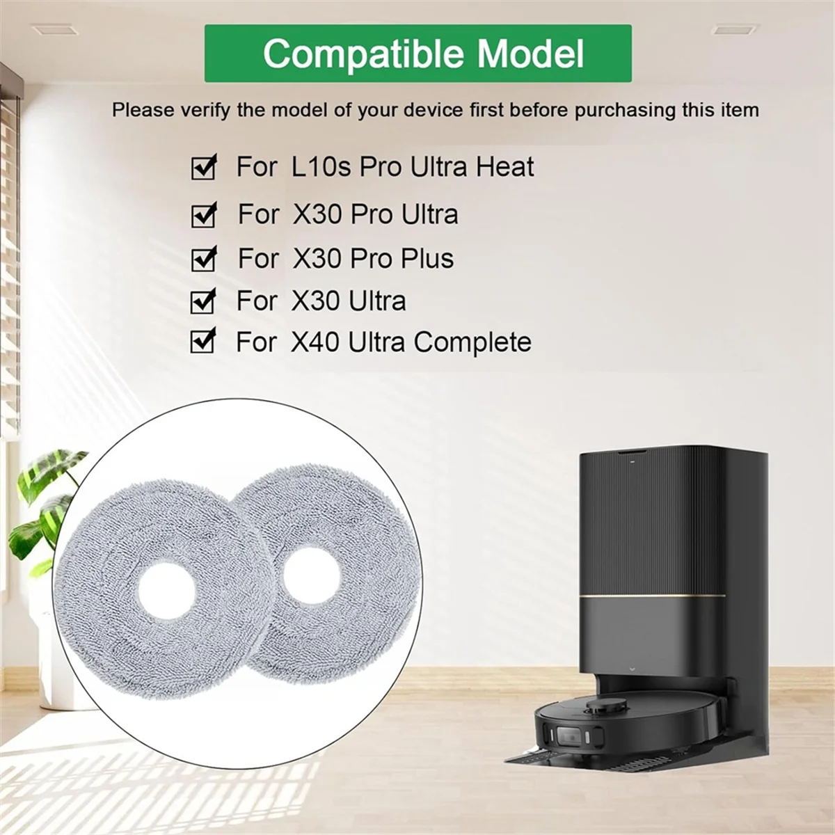 Dreame L10s Pro Ultra Heat, L10s Pro Gen 2, X40 Ultra Complete, X30 Ultra, X30 Pro Plus 진공 걸레 천 패드의 최신 제품