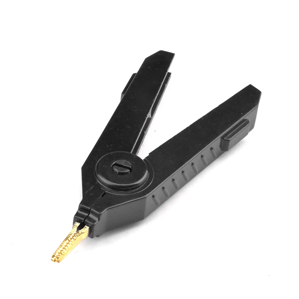 Gaqqee Alligator Clip 90mm Kelvin Copper Gold Plate Clip LCR Test Grey/Black/Red For Precision Instruments alligator clips,test clip,test hooks clips