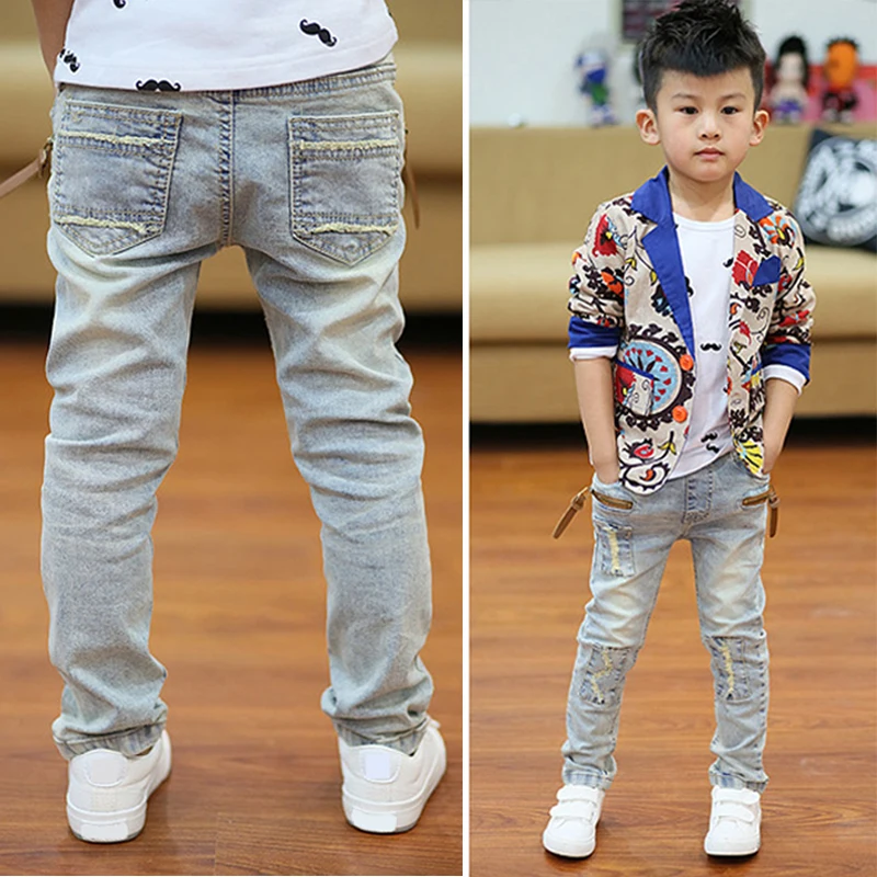 IENENS 5-13Y Kids Boys Clothes Skinny Jeans Classic Pants Children Denim Clothing Trend Long Bottoms Baby Boy Casual Trousers - Image 5