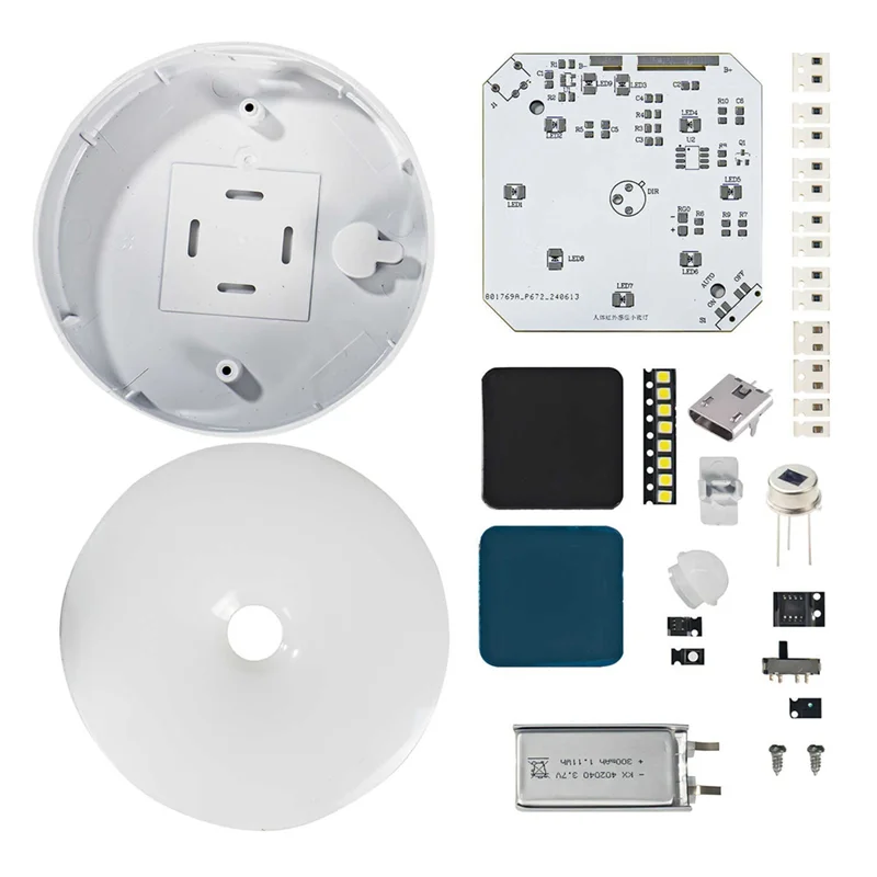 우수한 DIY 인체 감지 LED 조명 키트 모션 센서 조명 침실 옷장 보관 공간을위한 DIY 전자 키트