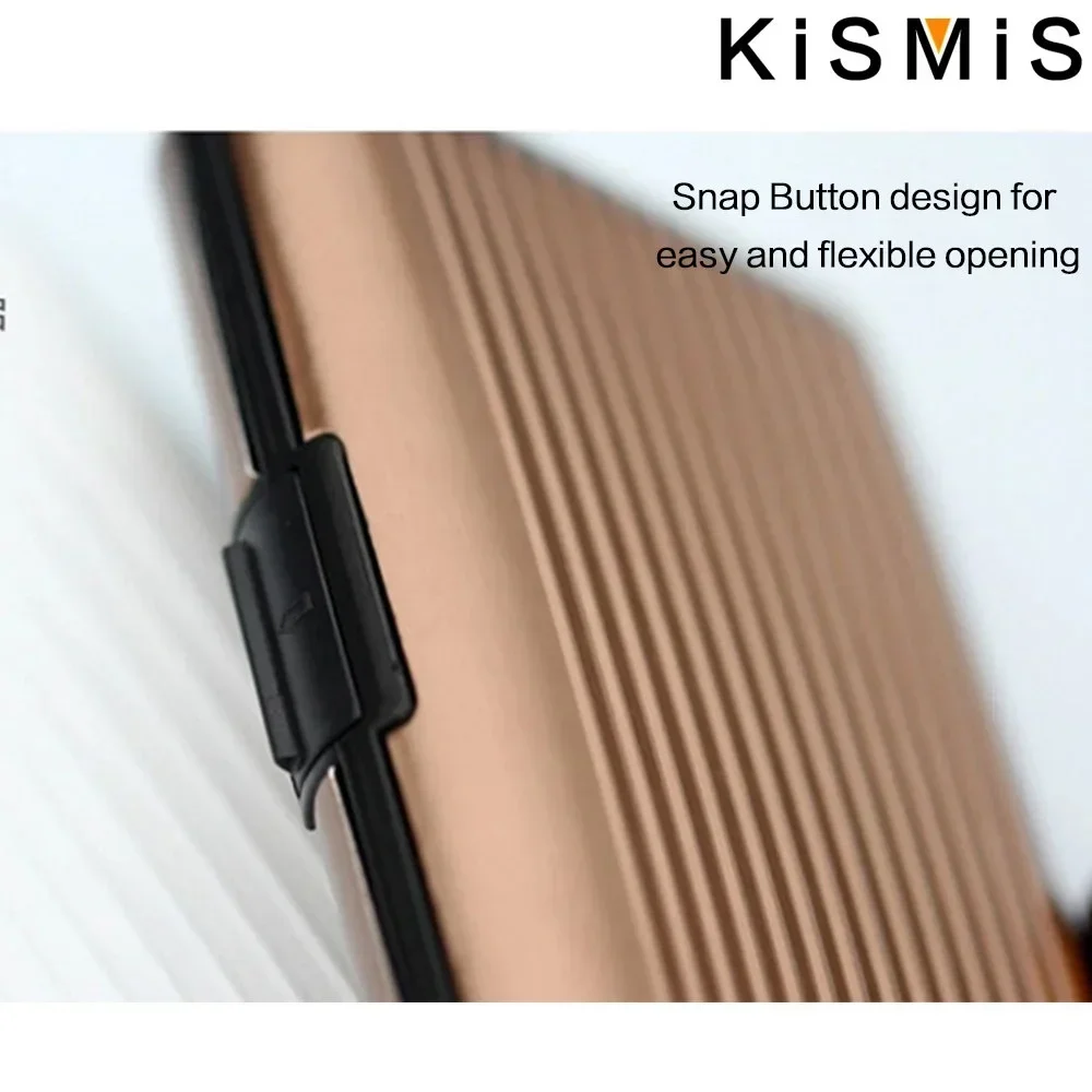 RFID Blocking Aluminum Card Case Credit Card Protector Business Holder Metal ID Organizer Wallet 6 Slots for Women Men wallet card holder credit card wallet credit card holder card holder card wallet id card case business card holder id card holder document card wallet wallet card bag