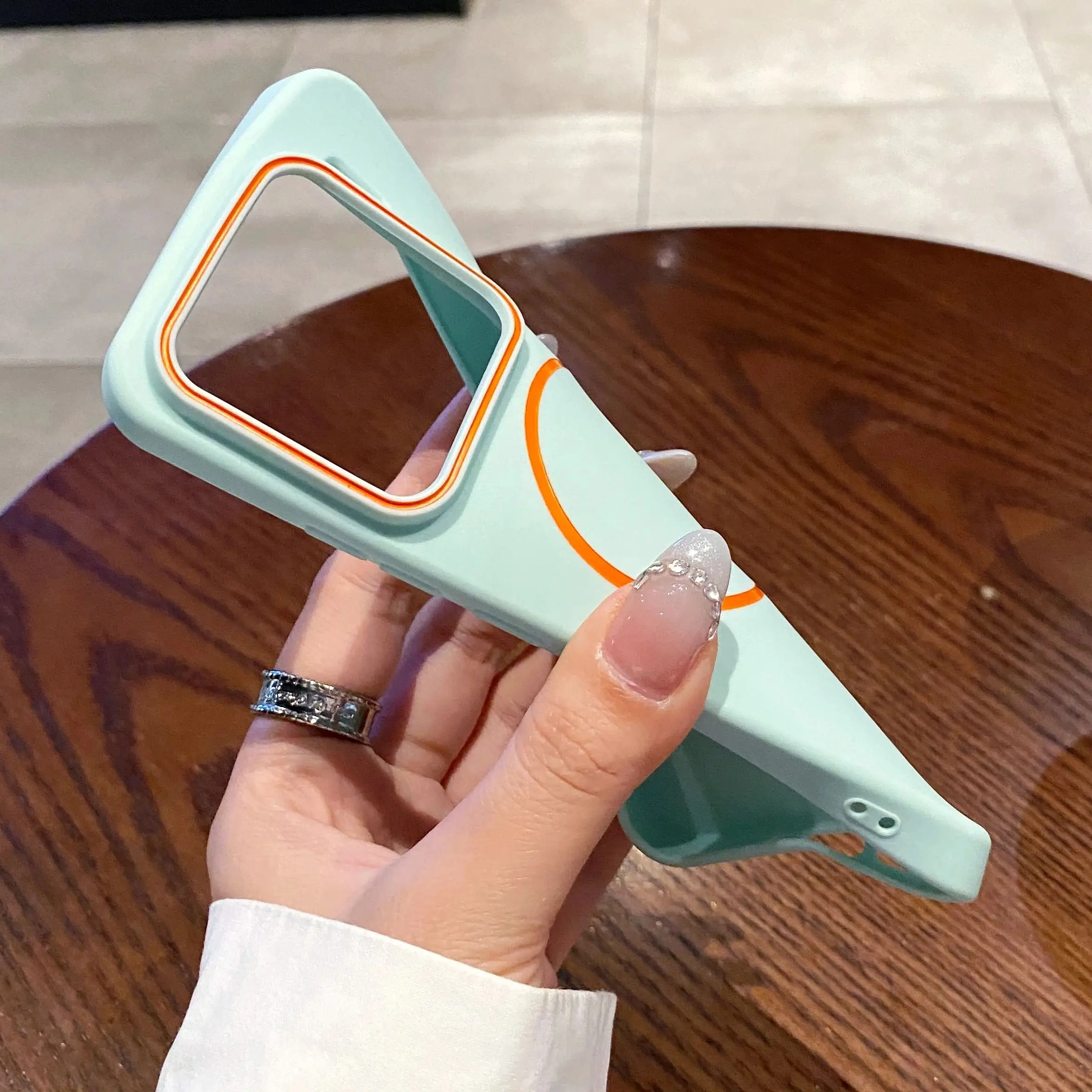 Soft TPU Frosted Magnetic Case with Wireless Charging & Shockproof Protection