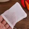 Reusable Natural Unbleached Portable Tea Filter Sachet Bag Muslin Bag Cotton Pouch Drawstring Bags 4