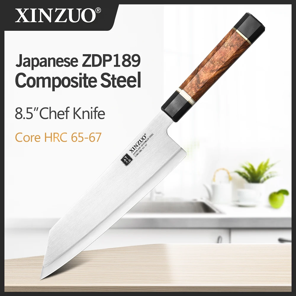 XINZUO85inchChefsKnifeOriginalJapaneseZDP189PowderSteel65