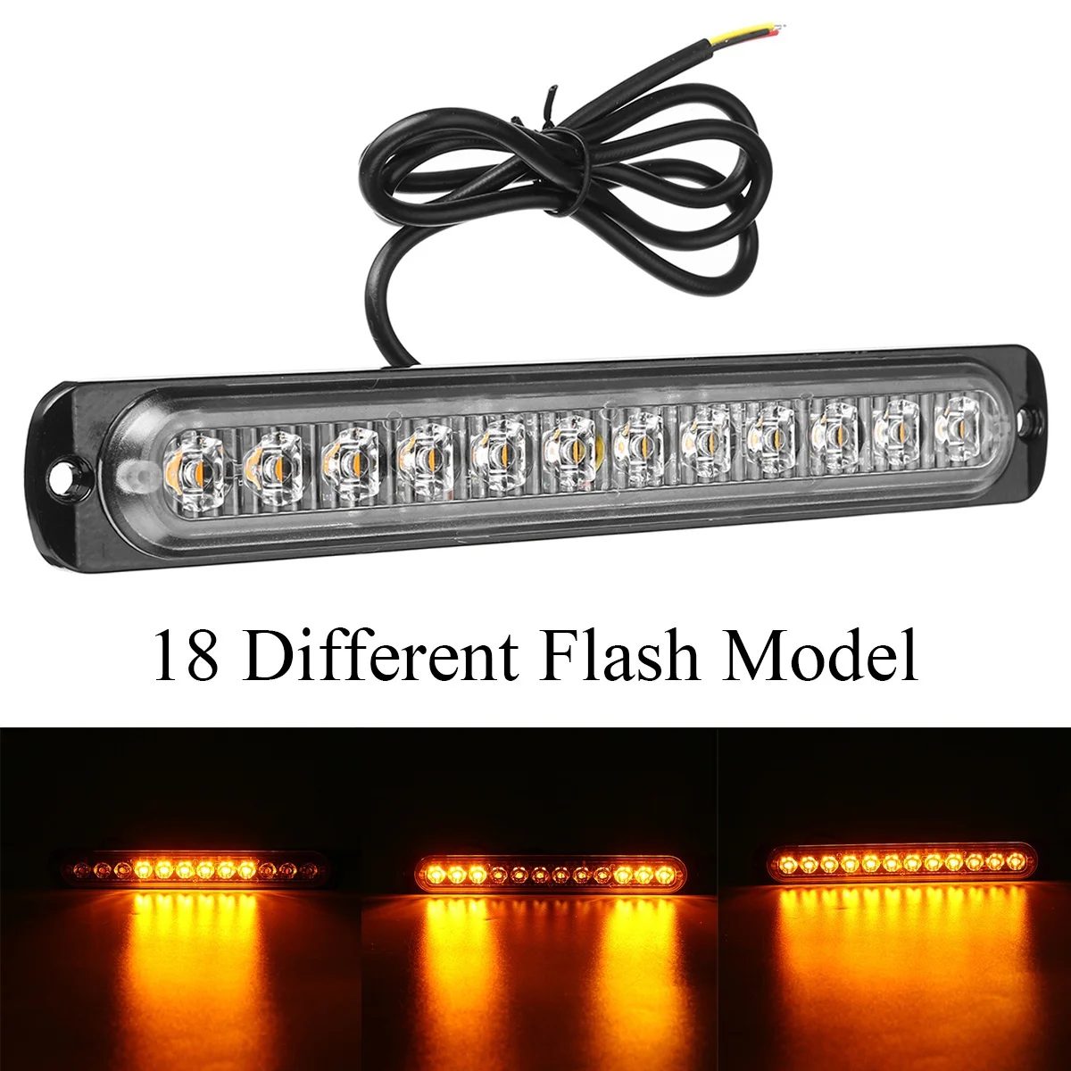 ڵ   Ʈκ ,  ÷ Ʈ , 12-24V, 12LED, 18  ÷ , 2 , 4 