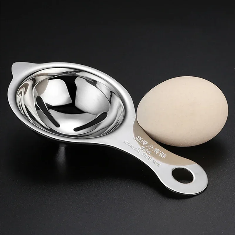 Egg White Separator 304 Stainless Steel Eggs Yolk Filter Gadgets Kitchen Accessories Separating Funnel Spoon Divider Utensils