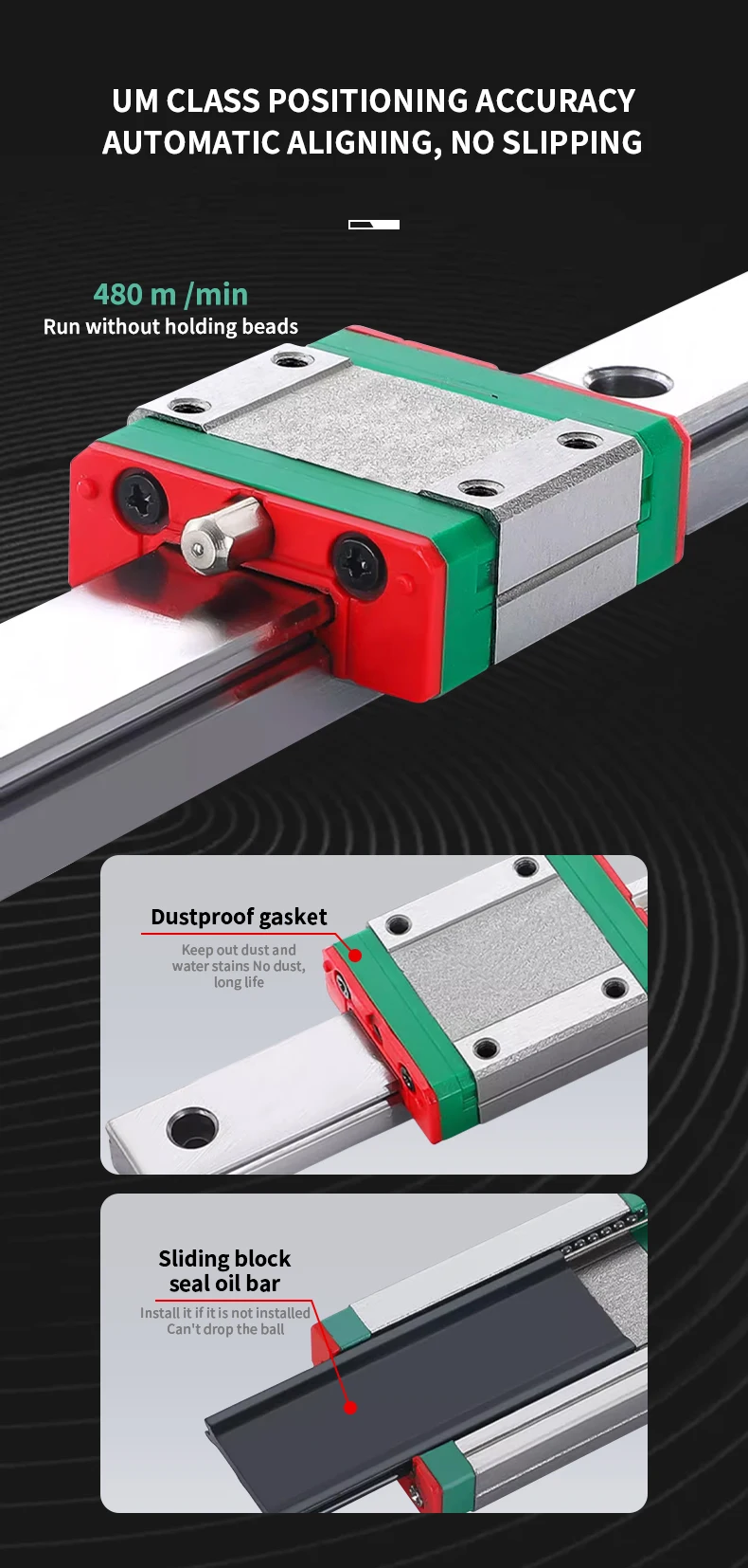 2 Stück Linearschiene MGN12 MGN15 Länge 100 150 200 500 1000 1200 1600 mm + 2/4 Stück MGN12C MGN1H MGN15C MGNH Schlittschieberblock – Detail 10