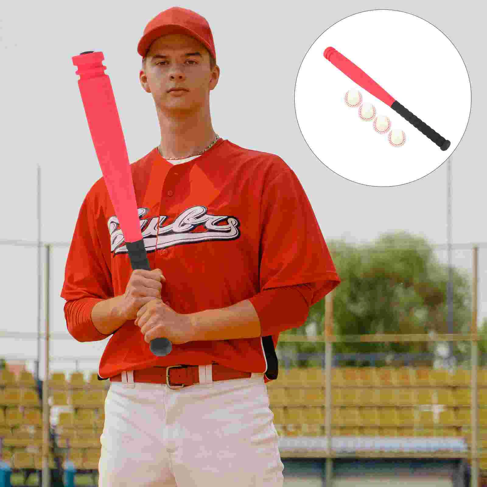 

Baseball Suit Outdoor Playset Kids Bat Toy Wear-resistant Children Plastic Interesting Toys for Age 2-4 Training Toddler