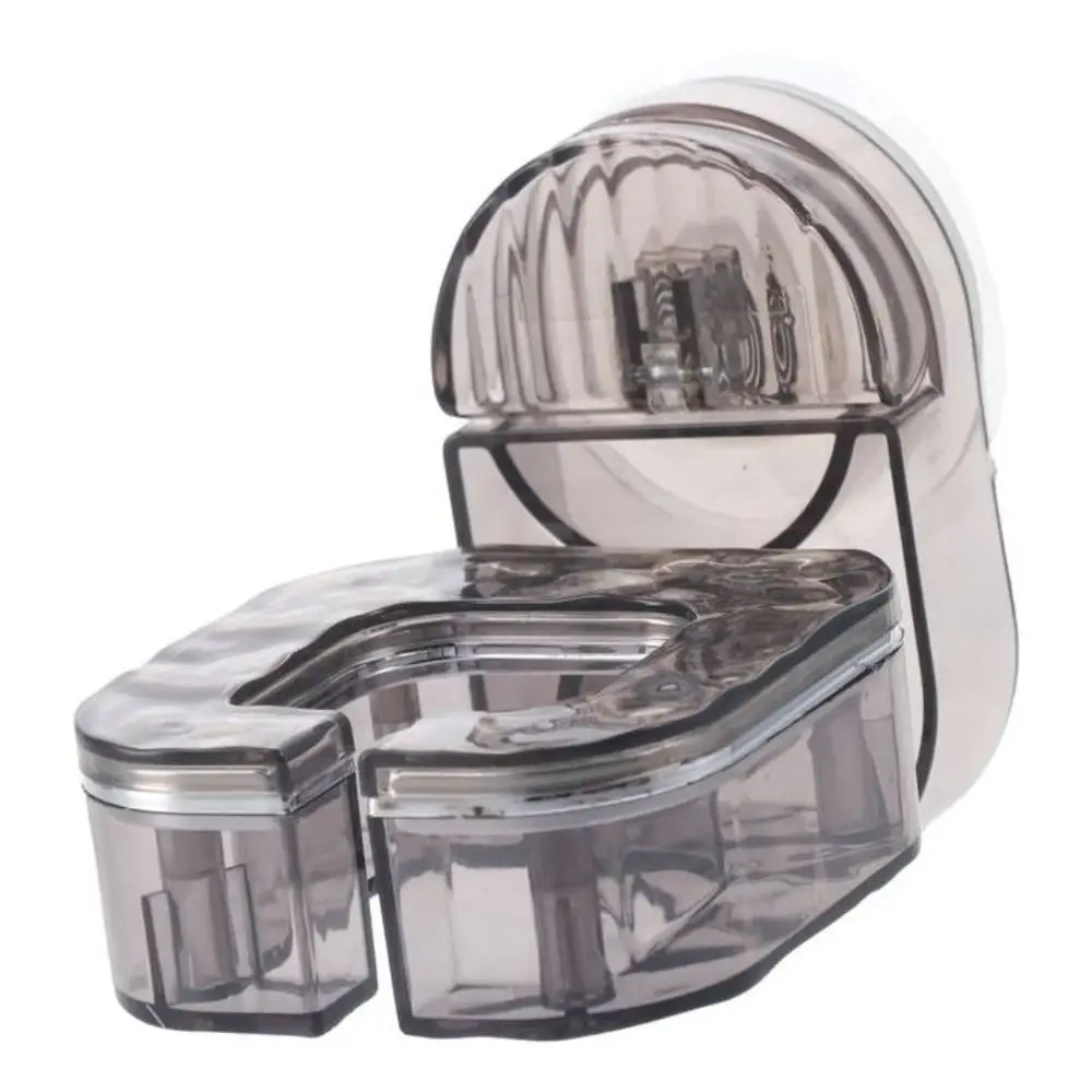 Punch-Free Hair Dryer Holder Transparent Suction Cup Hair Dryer Storage Bracket Wall Mounted Rotating Blow Rack Home