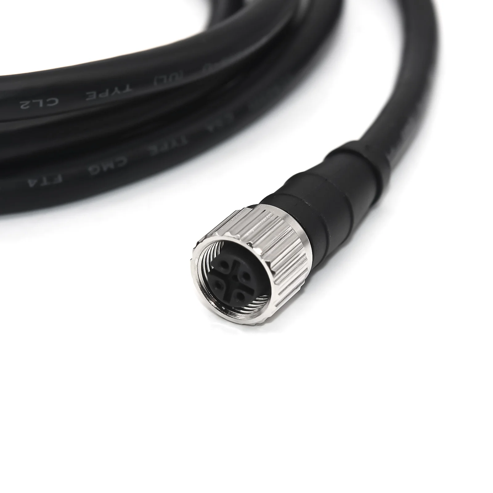 Durable Metal-Cased NMEA2000 Extension Cable with Dual Straight Connectors (0.5-4m)