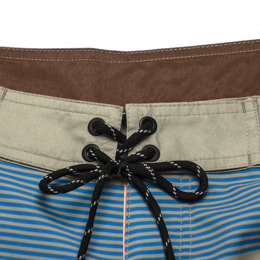 Hot Sale Men's Shorts Beach Boardshorts Stretch Striped Quick-dry Waterproof Breathable Thin Bermuda Surfing Swimming Trunks 3