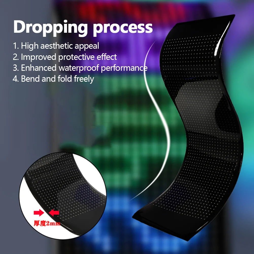 LED Display Screen APP Control Programmable Soft Flexible Digital Display Panels USB Powered LED Matrix Pixel Panel Super Bright 5