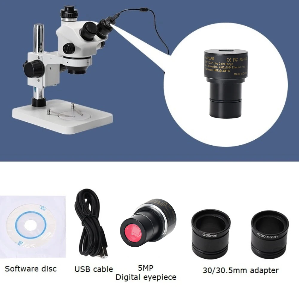 5MP CMOS USB2.0 Microscope Camera Digital Electronic Eyepiece Free Driver Microscope High Speed Industrial Camera Compatible microscope camera