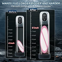 Elektrische LCD-Penispumpe, automatische männliche Masturbator-Vakuumpumpe mit 4 Trainingsdruck und 5 Saugmodi, Sexspielzeug für Erwachsene für Männer 3