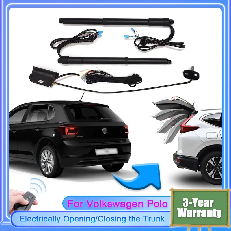 

For Volkswagen Polo AW MK6 2017~2024 Car Electric Tailgate Lift System Kit Auto Tail Gate Opener Automatic Lifting Rear Door