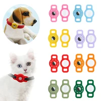 Anti Lost Sleeves Pet Collar Belt Dog Cat Airtag Case For Apple Tracker Locator Silicone Protector Cover Case For Apple Airtags 1
