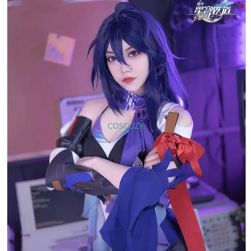 

Honkai: звезда рельс Seele Косплей Бабочка девушка женщина косплей костюм комикс Con костюмы день рождения сюрприз Seele фиолетовое платье