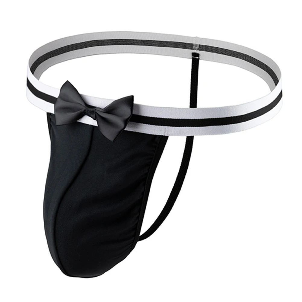 

1 шт., мужские трусы-бикини с заниженной талией и бантом