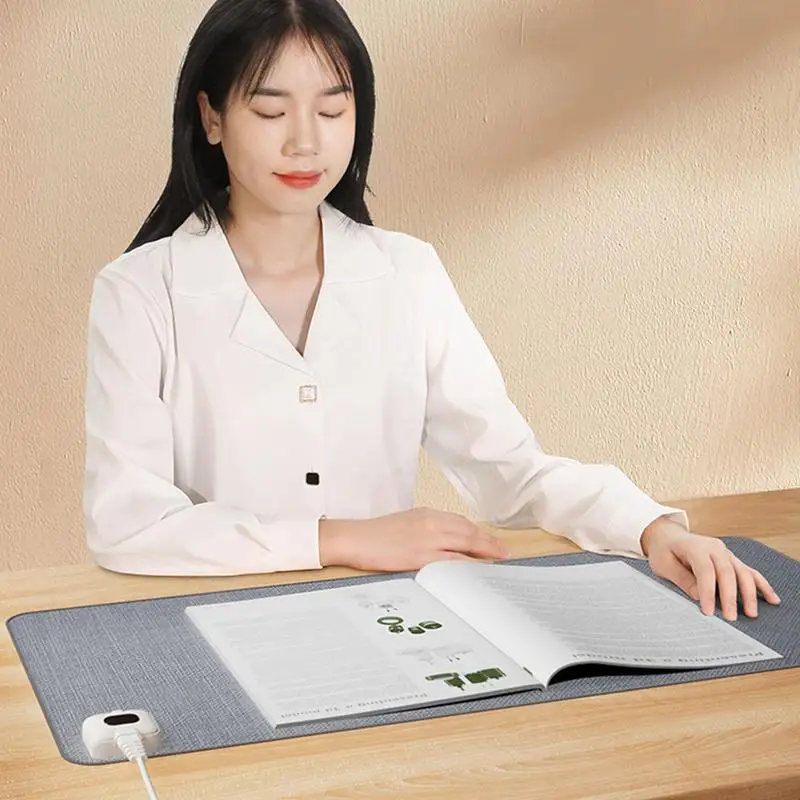 26x52cm Heated Desk Pad Large Size Office Computer Desk Protector Mat Mouse  Pad Student Desk Warming Pad European Standard - AliExpress