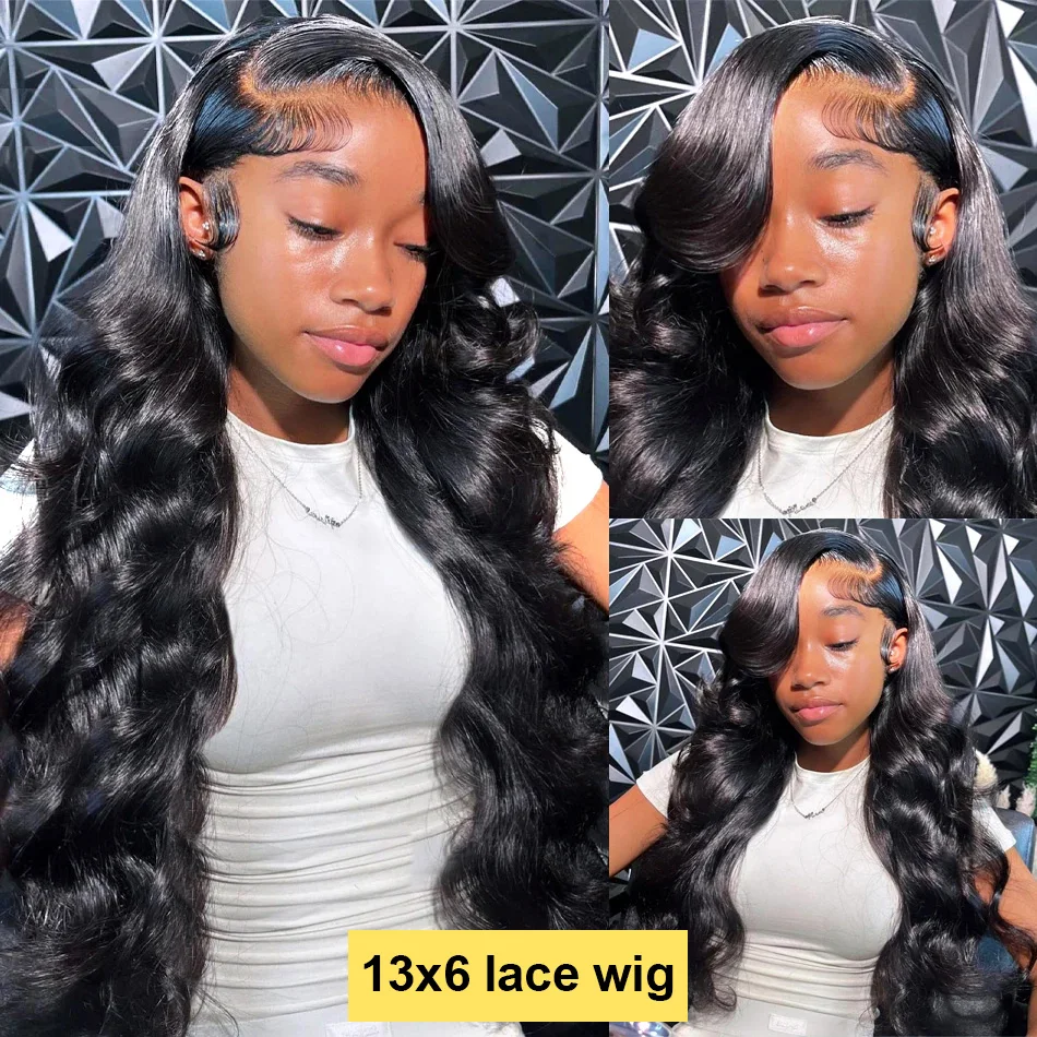 Tewjig 30 40 Inch Body Wave 13x6 HD Lace Frontal Wig Brazilian Human Hair Wigs Water Wave Lace Front Wigs 5x5 Gluless For Women