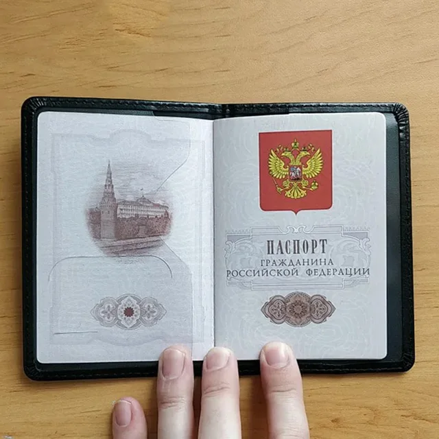 FSB of Russia Passport Cover with Names Travel Certification Covers for Passports Federal Security Service 3