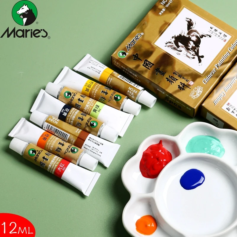 Maries 中国画絵具 36色セット 12ml バラ売り可能です Maries 中国画絵具 36色セット 12ml バラ売り可能ですの通販 by