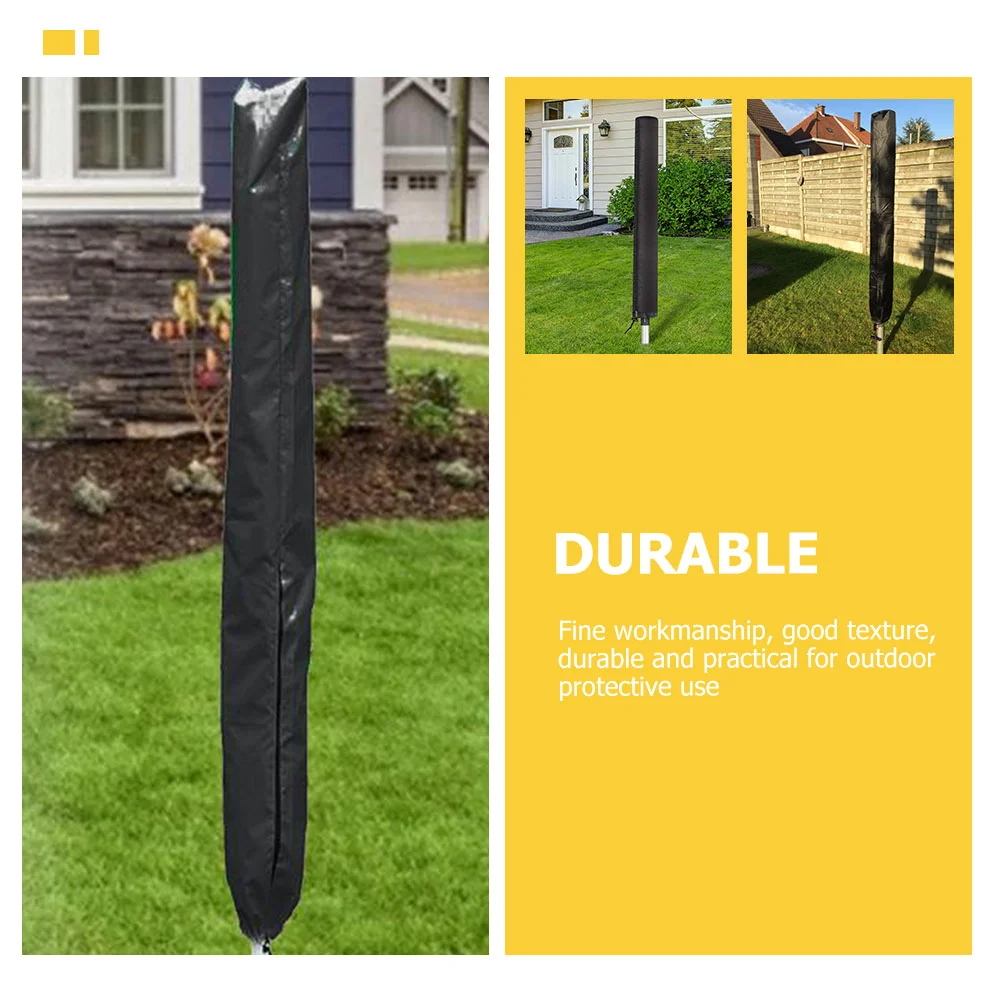Clothes Drying Rack Cover Patio Umbrella Rain Proof Rotary Washing Line Zippers Covers with Airer 4