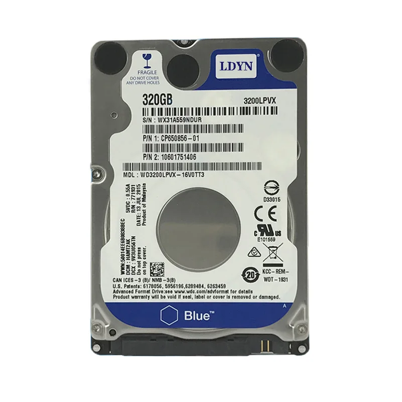 Computer Hard Drive 160GB 250GB 320GB 500GB 1TB 2TB Laptop Blue Disk Internal HDD HD SATA II 8MB Cache 5400 RPM 2.5"
