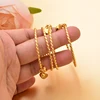 Gold Color Baby Bangles &bracelets Birthday Jewelry Best Gift for Girls Kids Child 2