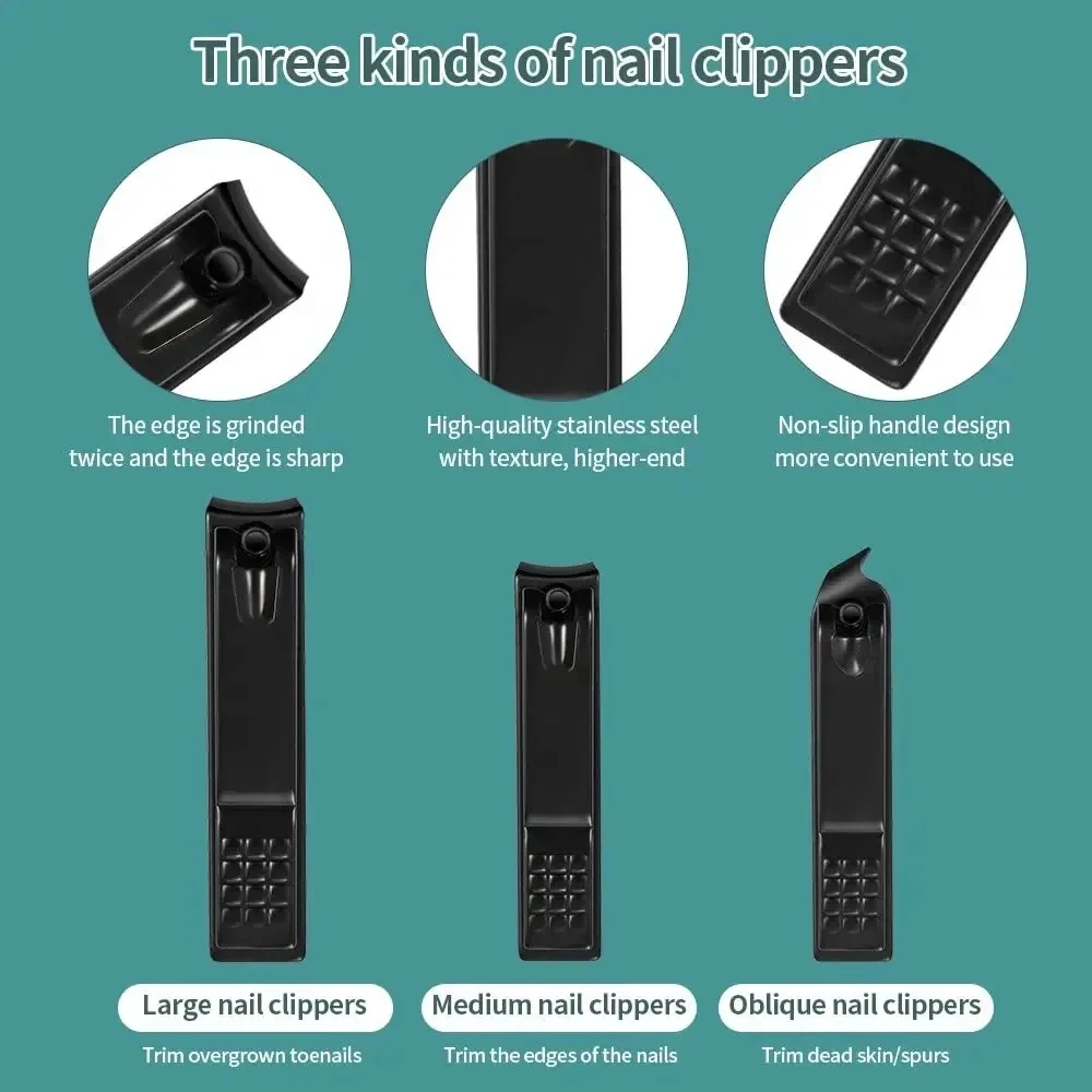 Manicure Stainless Steel Nail Clipper Cutter Trimmer Earpick Grooming Kit Pedicure Scissor Tweezer Nail Tools Set 7/10/16/18/23 nail scissors set nail clipper set nail care kit manicure pedicure kit manicure nail clipper set manicure sets manicure set nail clippers kit nail clipper nail clippers