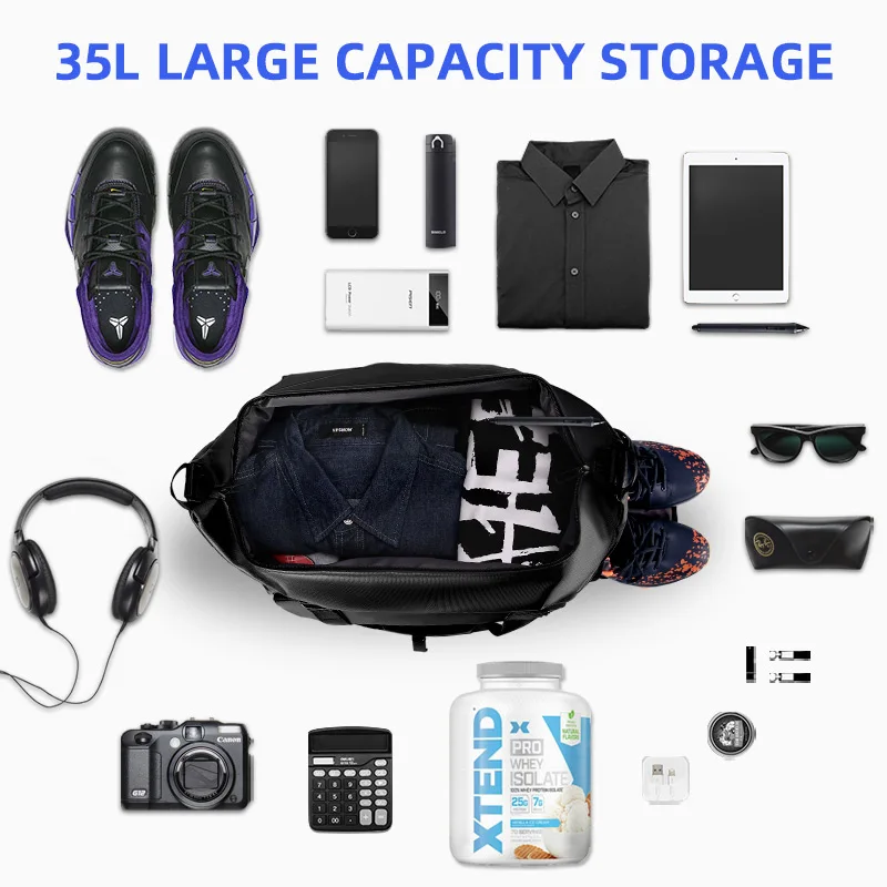 Fenruien Men Multi-Function Large Capacity 35L Travel Bag Suit Luggage Bag Business Laptop Waterproof Trip Tote
