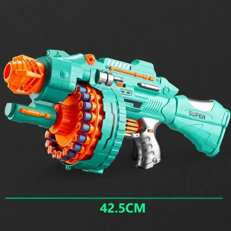 Toy Gun Automatic Electric Toy Foam Blasters & Guns with 40 Foam Bullets, 20-Dart Rotating Drum, Motorized Toys Guns for 6-12 2
