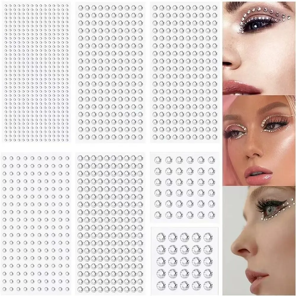 Self-adhesive Face Hair Body Gemstones Rhinestones Stickers Eyeshadow Diamond Stickers Nail Stickers Diamond Decoration