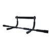 Multi-Function Pull Up Bar Black, Doorway Mounted Home Gym Equipment for Chin Ups Push Ups Abs Workout, No Drill Installation 1