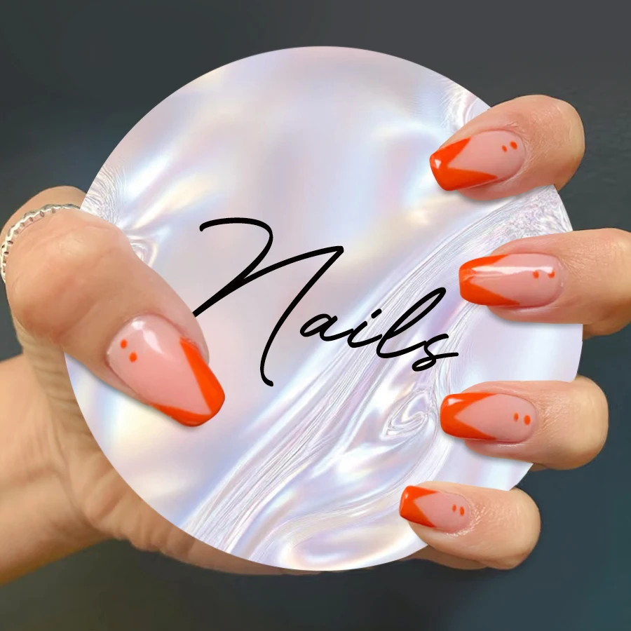 10Pcs 네일 아트 디스플레이 카드 수제 손톱 사진 Prop Nailfie 디스크 네일 살롱 액세서리 네일 기술 Prop Nail Selfie 디스크