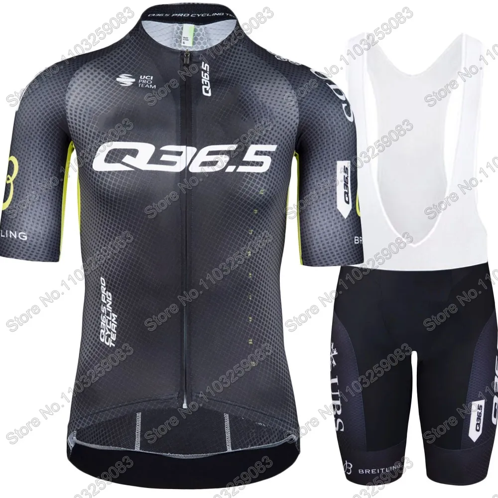Pro Team Q36.5 Cycling 2025 Jersey Set Short Sleeve Switzerland Clothing Mens Road Bike Shirts Suit Bicycle Bib Shorts MTB Ropa 4