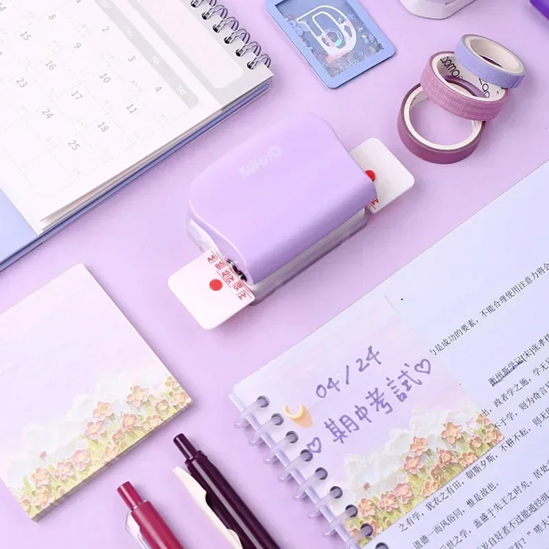 Paper Punch 6-Hole Paper Punch Handheld Metal Hole Puncher Capacity 6mm for A4 A5 B5 for Notebook Scrapbook Diary Binding