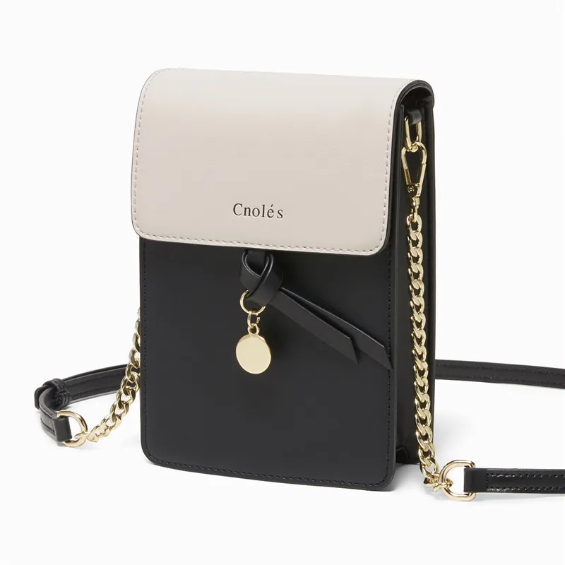 Cnoles Small Crossbody Phone Purse for Women Leather Wallet with Credit Card Slots Brand Fashion Mini Mobile Cell Phone Bags