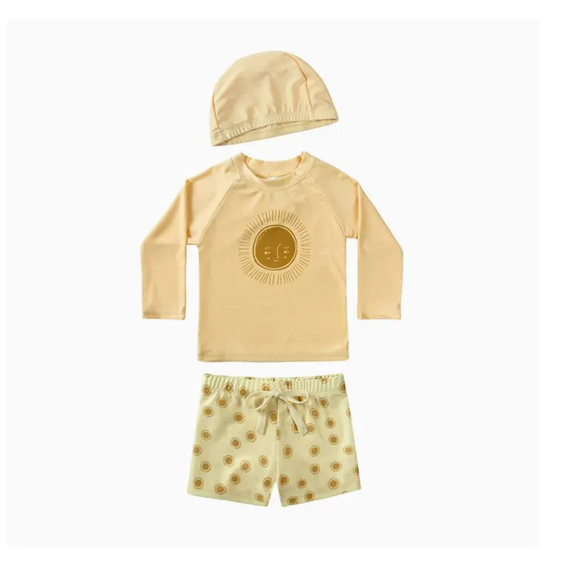 Baby Kids Boys Swimwears 1-8Y Brand Summer New Baby Simple Striped Pattern Toddler Learning Swimming Bathing Suits Beach