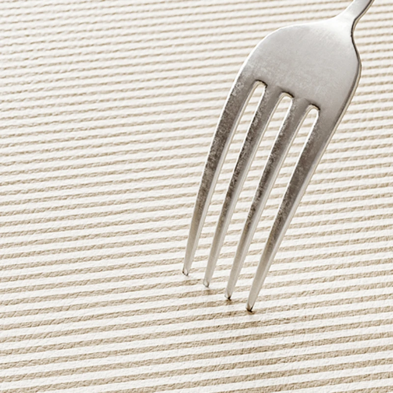 PVC Round Tablecloth Waterproof Oil-proof Table Mat White Coffee Desk Mats Striped Minimalist Style Home Decoration Tablecloths 6