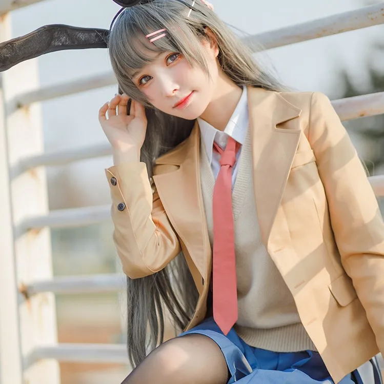 Anime Seishun Buta Yarou Series Sakurajima Mai Hair Clip Kawaii Lolita  Girls Rabbit Cosplay Hairpin Pink Headwear Accessories - AliExpress