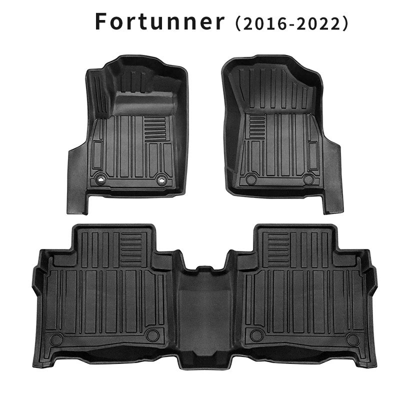 3D TPE LHD Floor Car Mat For Toyota Fortuner 2009 2015 2016 2022 Car