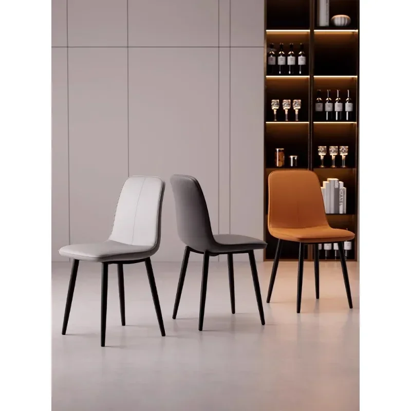 

Dining chairs, household Nordic light luxury, modern and simple iron backrest chairs, negotiation desks, leisure dining tables