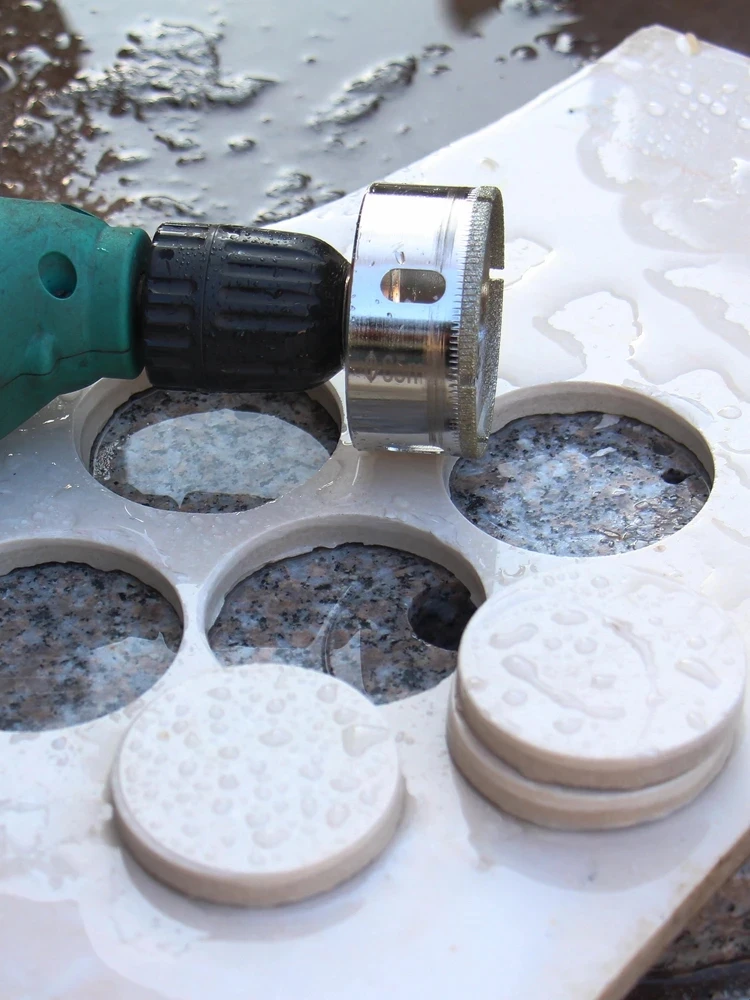 Drill Bits 1PC 3-200mm Tile Drill Bit Diamond Coated Tile Marble Glass Ceramic Hole Saw Power Tools Accessories